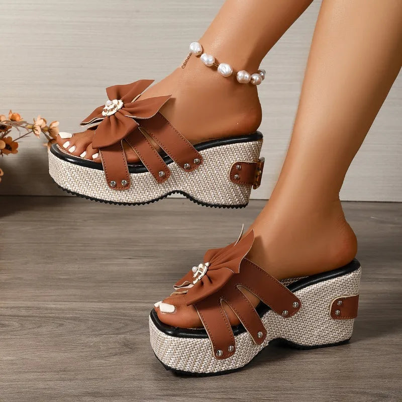 Evelina Bow Slides