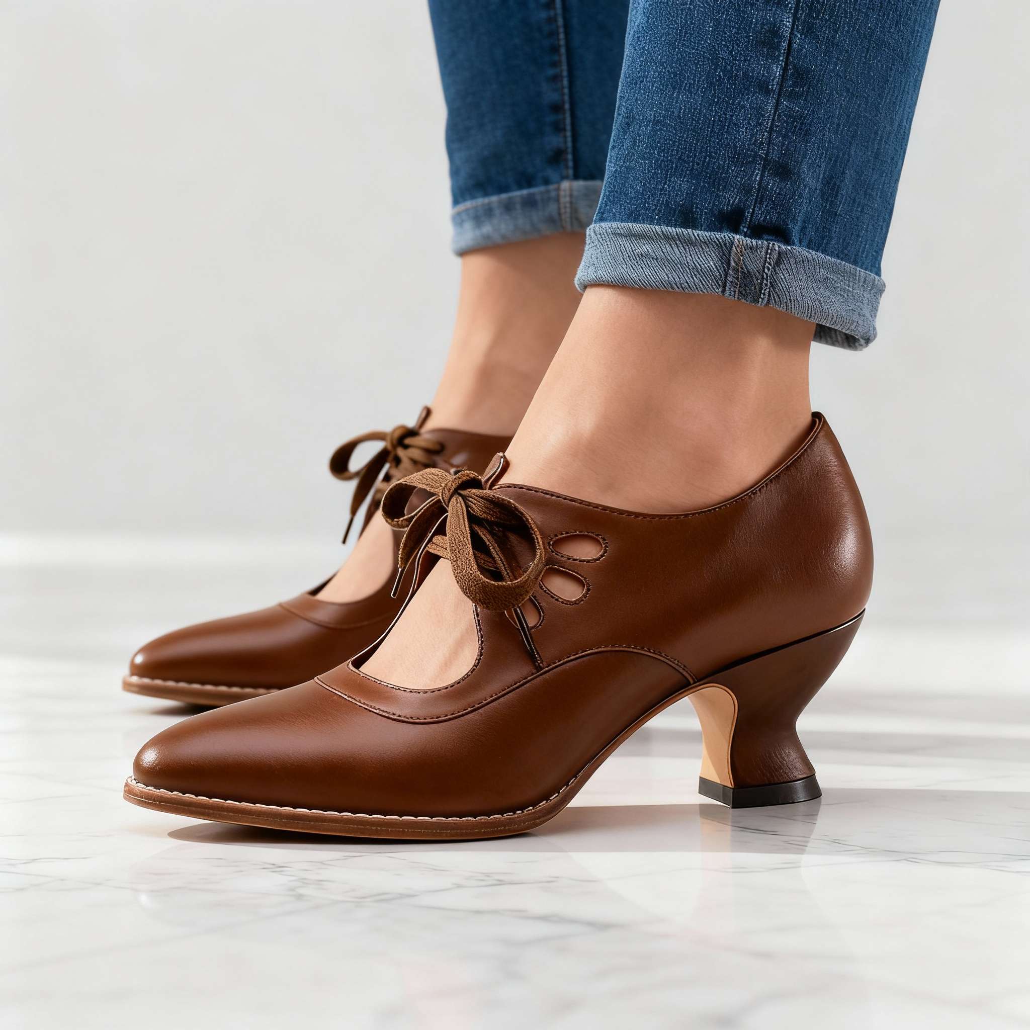 Madison Lace Up Heels