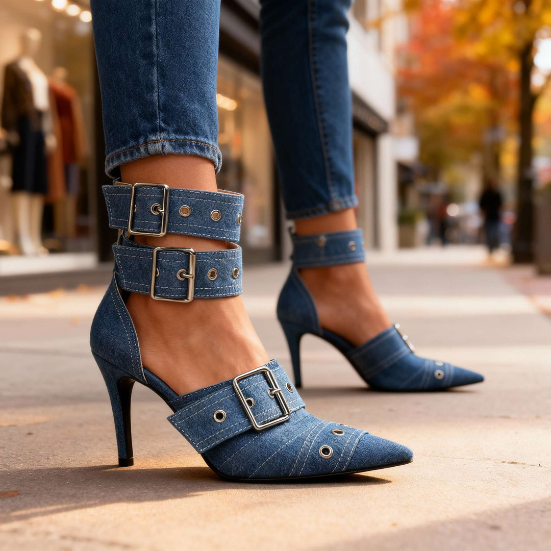Tessara Buckle Heels