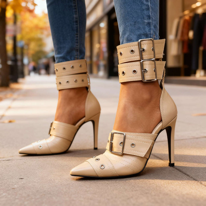 Tessara Buckle Heels