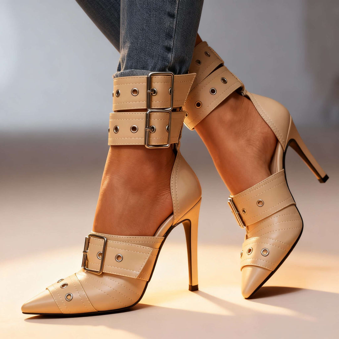 Tessara Buckle Heels