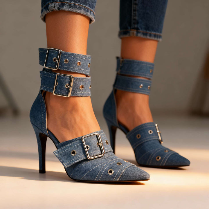 Tessara Buckle Heels